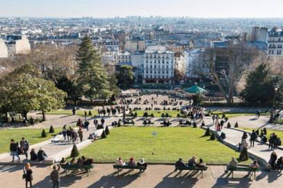 From the Montmartre hill with the Sacré-Coeur basilica, visitors to Paris have a great and free view of the city