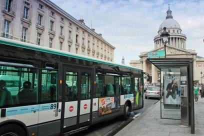 Tourists in Paris can travel cheaply through the city with regular buses