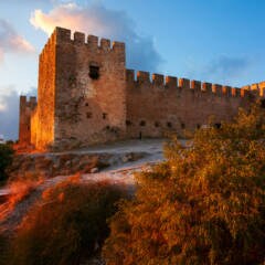 Die Burg Frangokastello auf Kreta