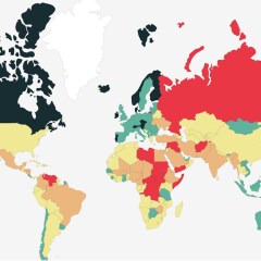 Karte Global Peace Index