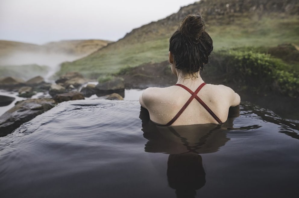 One of the many special features of Iceland: there are over 170 thermal springs in which tourists can bathe