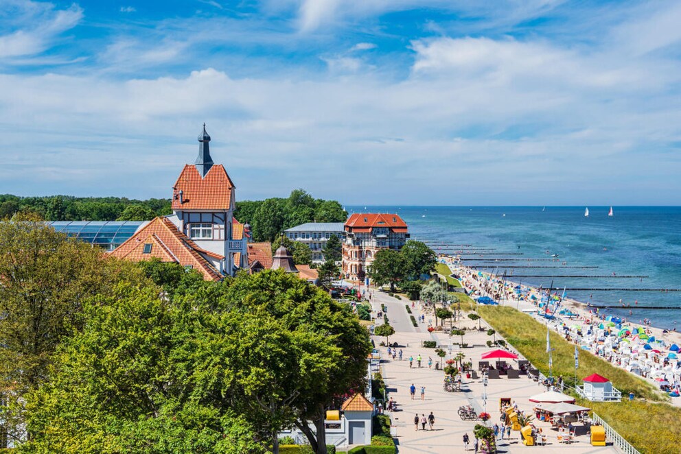 View of the Baltic Sea resort of Kühlungsborn